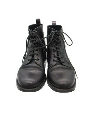 Saint Laurent Paris Boots Lace-up Army Short Military Combat Shoes Black 2/1